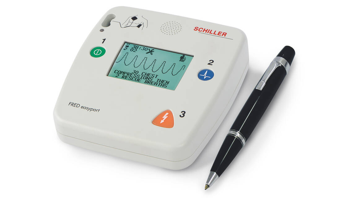 SCHILLER | 2004 – The world’s first pocket defibrillator